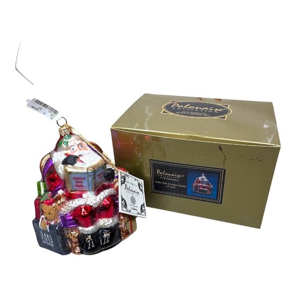 Kurt S. Adler Polonaise Santa Reading Christmas List 2000 Ornament Komozja NEW - Picture 1 of 7